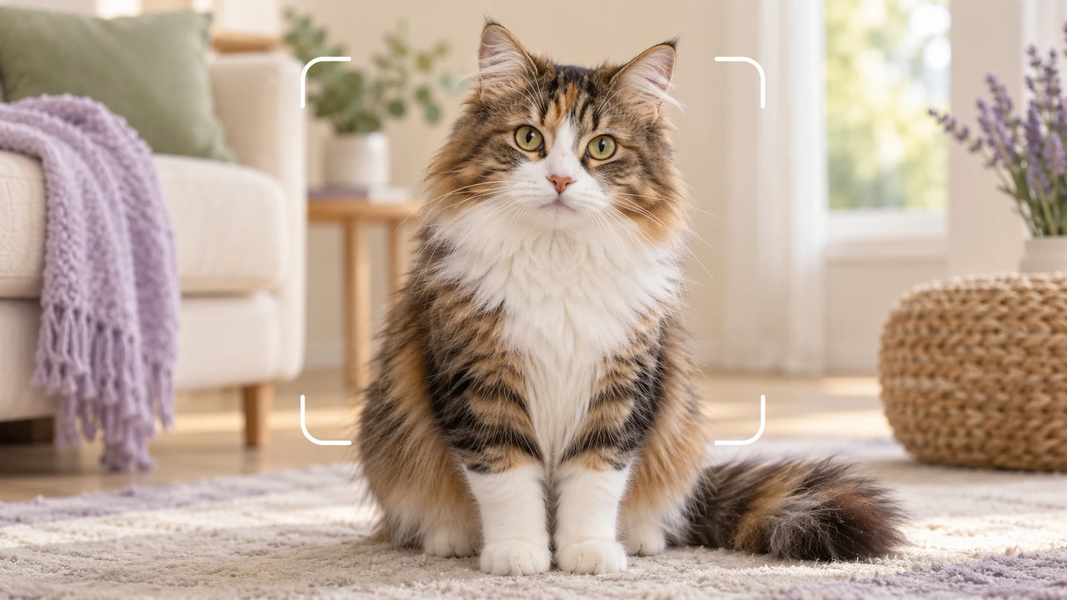 A cat photographed for breed identification
